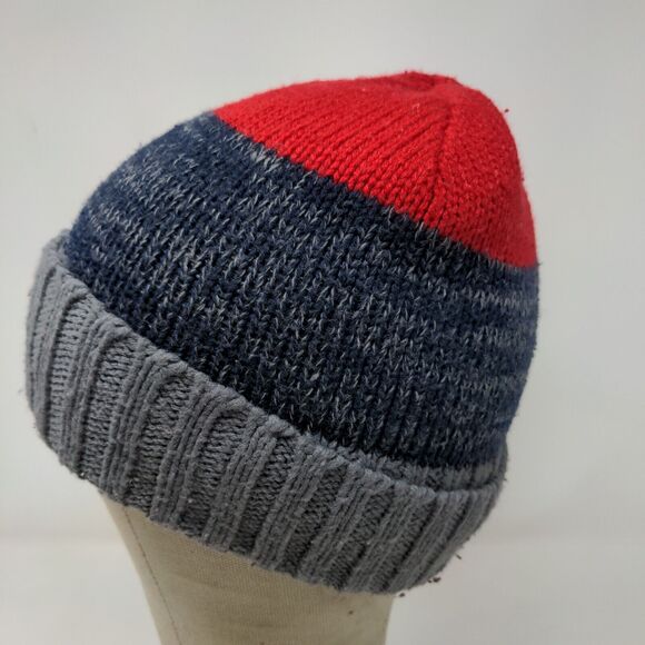 Unbranded Men's Knit Beanie Hat Cap Multicolor One Size Patch Logo - Picture 5 of 11